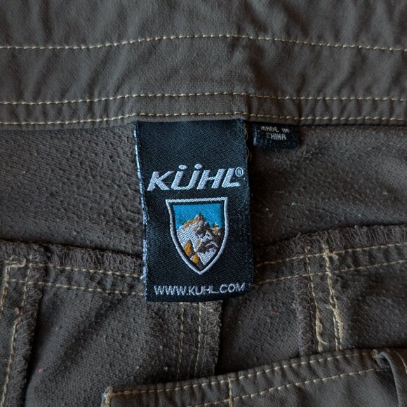 Kuhl Brown Straight Leg Cargo Hiking Pants size 34x30 - Picture 6 of 10